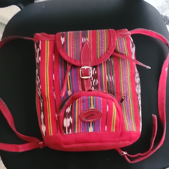 Colorful Striped Backpack - Picture 1 of 7
